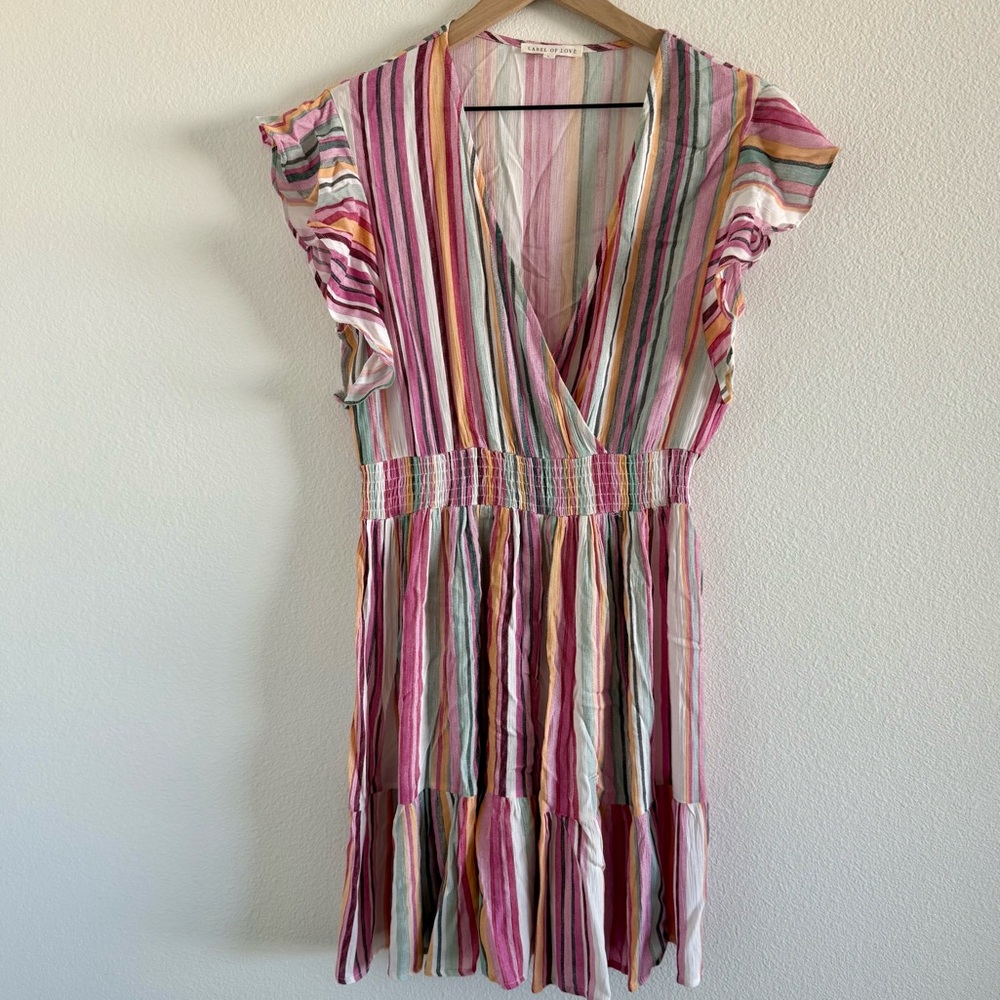 Label of Love Pastel Striped Dress